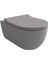 Bocchi V-Tondo Rımless Asma Klozet - Mat Gri 1416-006-0128 Kapak Dahil 1