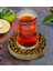 Kişiye Özel Retro Motif Tasarımlı Doğal Ahşap Tabaklı Heybeli Çay Bardağı Model 15 2