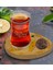 Kişiye Özel Limon Tasarımlı Doğal Ahşap Tabaklı Heybeli Çay Bardağı Sunum Seti Model 1 1