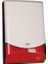 Kdt PS-128P1/R Piezzo Flaşörlü Harici Siren (Pil Dahil, Flaşör Rengi: Kırmızı) 1