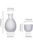 5 Adet Japon Şarap Seti: Sake Fincan, Pot, Meyve Erik Küçük Cam Isıtıcı (Yurt Dışından) 2