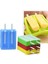 Kapaklı 4 Adet Dondurma Kalıpları Silikon Uzun Stil Buz Küpleri Popsicle Maker Kalıp Araçları (Mavi, Sarı, Yeşil ve Kırmızı) (Yurt Dışından) 2