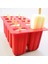 Tatlı Dondurucu Kavite Silikon Popsicle Dondurma Kalıp Kapak ile Dıy Buz Küpü Kalıbı (23 x 15 x 10 cm. Kırmızı) (Yurt Dışından) 2