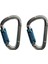 2pcs Kaya Tırmanma Alüminyum Karabiner 25KN D Paro Vidalı Kilitleme Kapısı Tokası (Yurt Dışından) 3