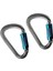 2pcs Kaya Tırmanma Alüminyum Karabiner 25KN D Paro Vidalı Kilitleme Kapısı Tokası (Yurt Dışından) 4