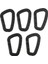 5pcs Bahar Snap Carabiner Clip Hooks, D-Ring Anahtarlık Sert Plastik Anahtarlama Siyah (Yurt Dışından) 1
