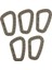 5pcs Bahar Snap Carabiner Clip Hooks, D-Ring Anahtarlık Sabit Plastik Anahip Kahverengi (Yurt Dışından) 1