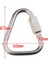 Açık Üçgen Paslanmaz Çelik Carabiner Kamp Anahtarlık Hızlı Bağlantı 10MM (Yurt Dışından) 3
