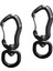 2pcs Alüminyum Döner Karabiner Sırt Çantası Asılı Kanca Kamp Açık Aletler 76MM Gri Yuvarlak Göz (Yurt Dışından) 1