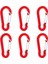 6pcs Alüminyum Karabiner Snap Kanca Askısı Yay Klipsi Anahtarlık Kamp Yürüyüşü Kırmızı (Yurt Dışından) 2