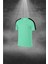 Büyük Beden Erkek Su Yeşili Dri-Fit Kumaş Düz Kısa Kol Konforlu Tişört Şort Alt Üst Ikili Takım Seti 4XL-10XL 2