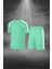 Büyük Beden Erkek Su Yeşili Dri-Fit Kumaş Baskısız Yuvarlak Yaka Kısa Kol Tişört Şort Alt Üst Spor Takım 4XL-10XL 1