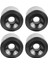 4x Longboard Wheels Set Yüksek Performanslı Kaykay Millete Bakım Tekerleği Siyah (Yurt Dışından) 2