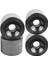 4x Longboard Wheels Set Yüksek Performanslı Kaykay Millete Bakım Tekerleği Siyah (Yurt Dışından) 4