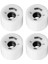 4x Ronyme 78A Kaykay Tekerlekleri Yedek 70X51MM Uzun Tahta Roller Parçaları Beyaz (Yurt Dışından) 2