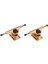 2 Adet 5 Inç Alüminyum Alaşım Longboard Kaykay Yedek Kamyonları Altın Destek (Yurt Dışından) 2