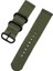 18 Mm Yıkanabilir Naylon Kanvas Kordonlu Saat Siyah Halka Tokalı Ordu Yeşili (Yurt Dışından) 2