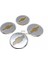Chowrolet Gri Alüminyum Yapıştırma Jant Göbeği 4 Lü 60MM 1