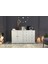 Dolapli Çekmeceli Konsol Beyaz 130 cm KNS-1040-Ç 2