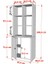 Rafli Dolapli Vitrin Beyaz 65 cm VTR-1001-Ç 4