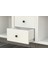 Rafli Dolapli Çekmeceli Vitrin Beyaz 65 cm VTR-1004-Ç 5