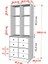 Rafli Çekmeceli Vitrin Beyaz 65 cm VTR-1015-Ç 4