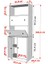 Rafli Düser Kapakli Dolapli Vitrin Beyaz 65 cm VTR-1061-Ç 4