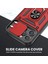 Casestreet Apple iPhone 13 Pro Kılıf Sert Silikon Tank Aramid Sürgülü Vega Yüzüklü Kırmızı 4