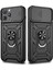 Casestreet Apple iPhone 13 Pro Max Kılıf Sert Silikon Tank Aramid Sürgülü Vega Yüzüklü Siyah 1