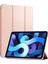 Apple iPad Air 5.nesil 2022 Kılıf (A2588-A2589-A2591) Slim Translucent Back Smart Cover Rose Gold 1