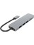 C Hc-13 Type-C Typ 6-In-1 Hub Splitter 4K HDMI Usb3.0/2.0 Tf Sd Kart Okuyucu Dizüstü Dizüstü Bağdaştırıcı Yerleştirme Istasyonu (Yurt Dışından) 2