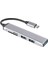 C Usb-C 5-1-In-Hub Ayırıcı 3 x Usb3.0 5gbps Yüksek Hızlı Tf Sd Kart Okuyucu Adaptörü-Gri (Yurt Dışından) 1