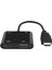 C 2 Hdtv Adaptörü HDMI - Hdmı+Vga Adaptör Kablosu Taşınabilir HDMI Dönüştürücü 3,5 mm Ses Bağlantı Noktası (Yurt Dışından) 2