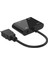 C 2 Hdtv Adaptörü HDMI - Hdmı+Vga Adaptör Kablosu Taşınabilir HDMI Dönüştürücü 3,5 mm Ses Bağlantı Noktası (Yurt Dışından) 3