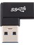 C 90 Derece Diken Tip C Dişi - USB - 3.0 Erkek 10GBPS Dizüstü Bilgisayar Masaüstü Pc Için Veri Adaptörü (Yurt Dışından) 3