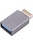 C Taşınabilir USB Dişi-E Erkek Alüminyum Alaşım Adaptör Dönüştürücü (Yurt Dışından) 3