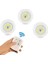 Kitchen Store LED Işık Kablosuz Uzaktan Kumandalı Dolap Içi LED Ampul Seti 3lü Set Gece Lambası Spot 1