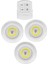 Uzaktan Kumandalı Kablosuz 3'lü LED Spot Lambalar 3 Led+1 Kumanda 1