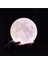 Beyaz 3D Ay Dekoratif Gece Lambası 7 cm 1