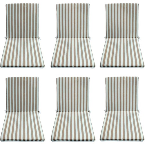 Mandaş 6 Adet Komutan Arkalıklı Sandalye Minderi, Bahçe Fiyatı