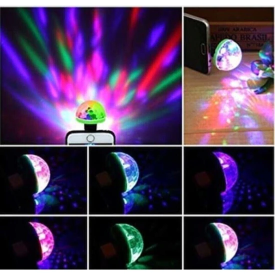 Nanopro Araç Içi Sese Duyarlı Mini Disko Topu LED Usb'li