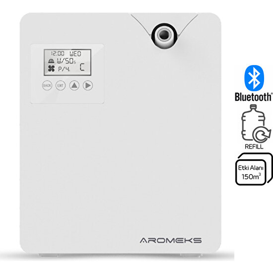 Aromeks Airmax Pro M - Geniş Alan Koku Makinesi + 50ML Aroma Oil Fresh Bubble