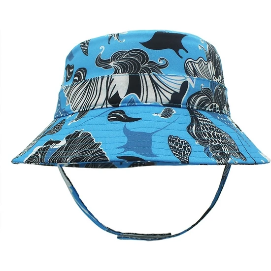 Yuekeda Okyanus Tarzı Çocuk Güneş Koruyucu Balıkçı Şapkası Beden S 54-56CM Lacivert (Yurt Dışından)