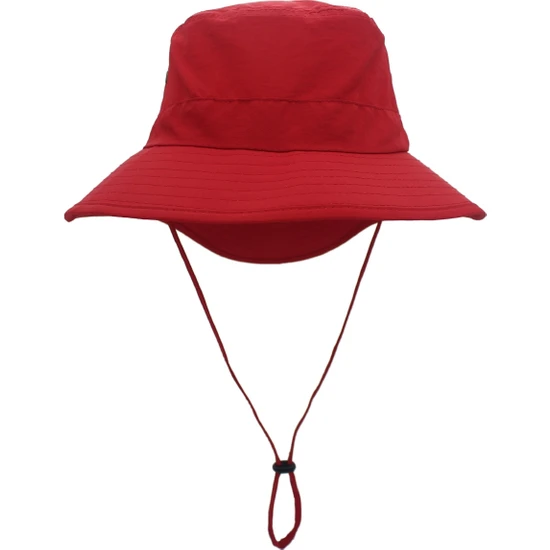 Yuekeda Dış Mekan Nefes Alabilir Balıkçı Şapkası Kırmızı (Yurt Dışından)