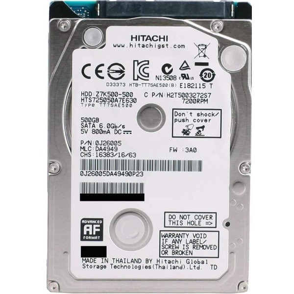 Hitachi-Hikoki 7ZK500 HTS725050A7E630 2.5
