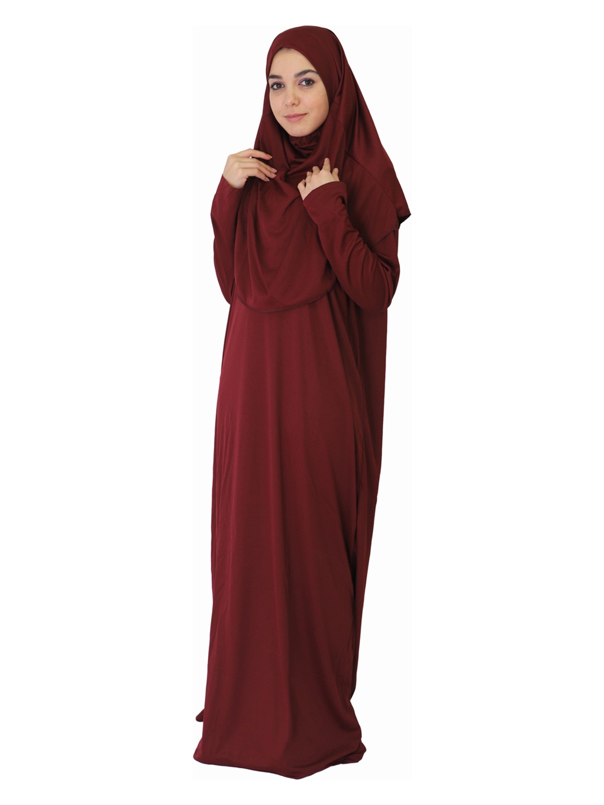 Zehranaz Namaz Elbisesi Bordo S