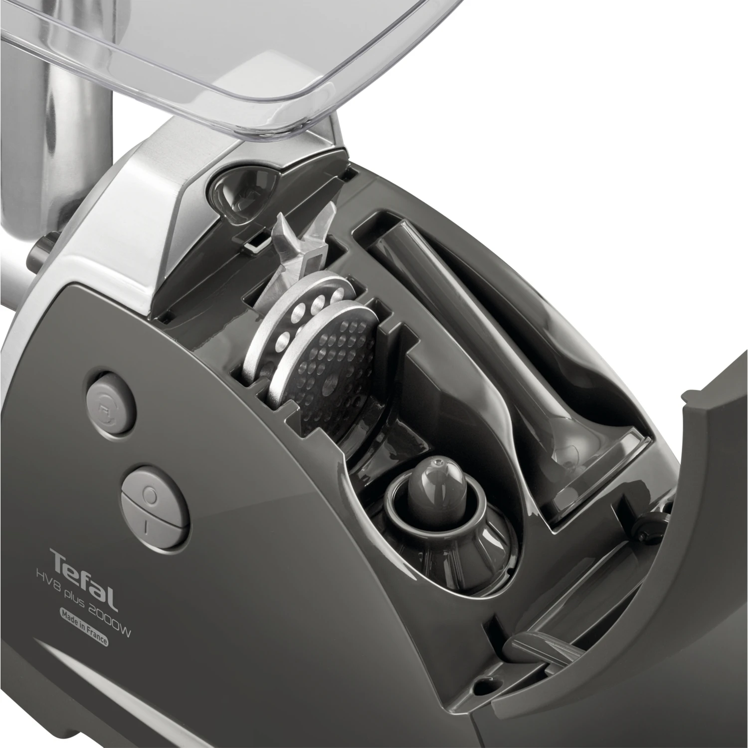 Resim Tefal Kıyma Makinesi 2000W Paslanmaz Çelik Bıçaklı Dayanıklı Gövde Aksesuar Saklama Bölmeli 