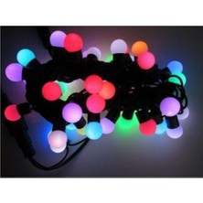 Pazariz Dekoratif Renkli LED Işıklı Toplar Kablolu Yanıp Sönen 28 LED Top