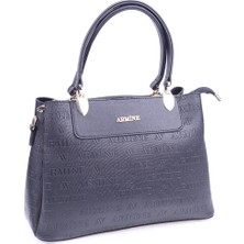 Armine 206 Lazer Baskılı  Bayan El & Omuz Çantası