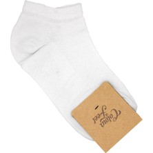 CF Colour Feet 10'lu Paket Beyaz-Gri Pike Örgü Patik Çorap